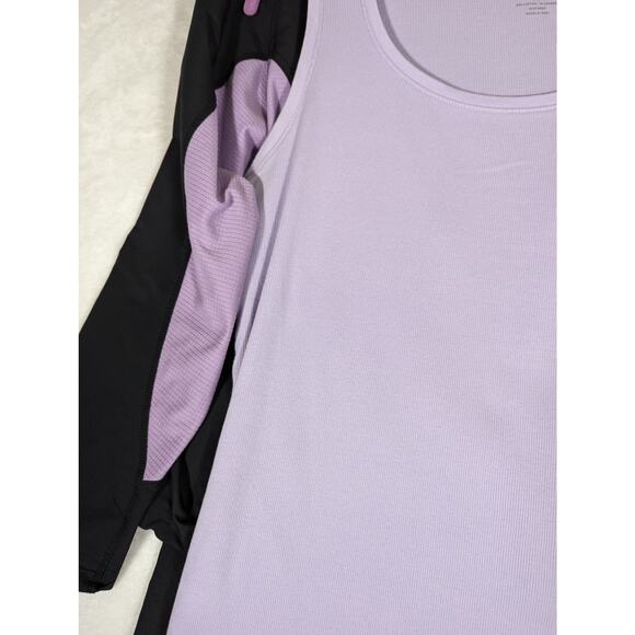 Tek Gear track suit 3 piece L includes coordinating chicos tank all zippers work - Picture 2 of 13